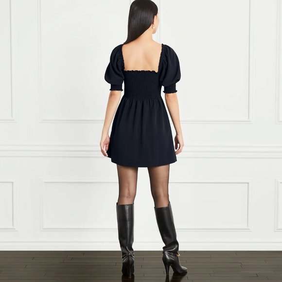 Hill House Athena Nap Mini Dress in Black Size X-Small - Picture 2 of 4